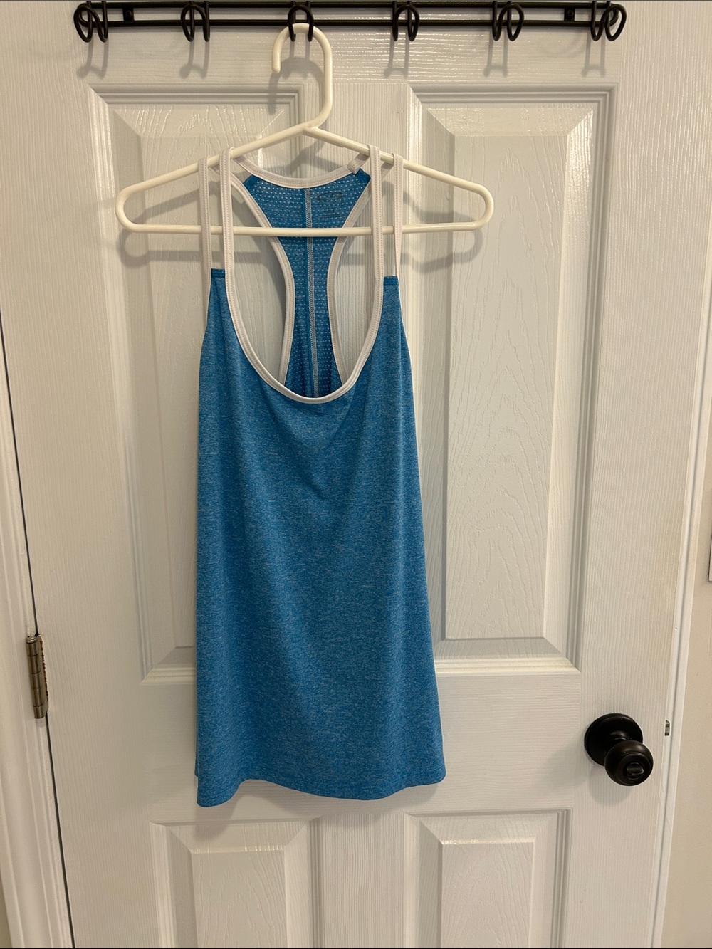 C9 by Champion Blue Racerback Tank with White Trim